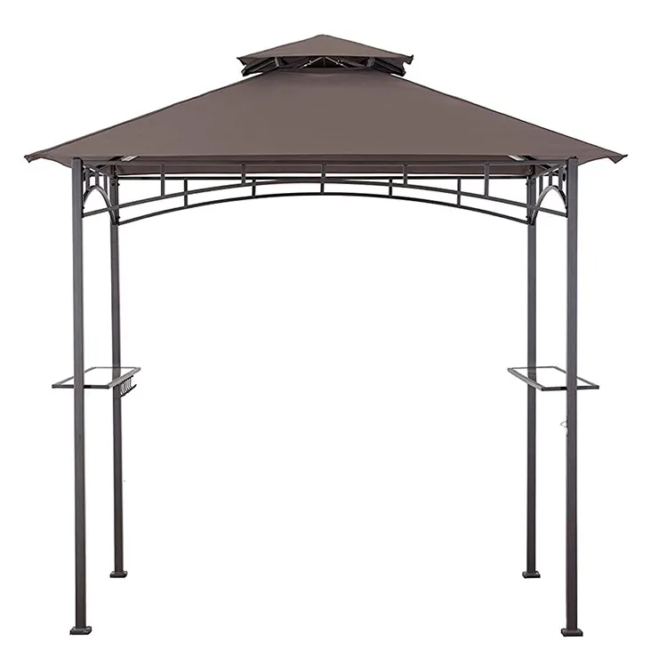 YASN personalizza Patio tenda Gazebo acciaio metallo esterno giardino barbecue Grill capannone Gazebo BBQ doppio tetto Gazebo