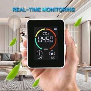 3 em 1 Digital <span class=keywords><strong>CO2</strong></span> Temperatura Umidade <span class=keywords><strong>Monitor</strong></span> Detector De Dióxido De Carbono Interior para Qualidade Do Ar - Product Image 4