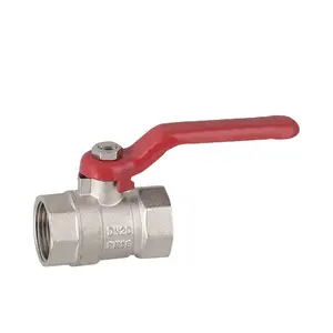 Brass Ball Valve Price 3/4" Reduced Bore Brass Ball Valve With Red Steel Lever