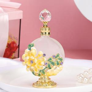 30ml अरब पेटेंट Chrysanth फूल धातु इत्र की शीशी आवश्यक तेल Refillable पाले सेओढ़ लिया अत्तर की बोतलें फैक्टरी आउटलेट #30202 - Product Image 5