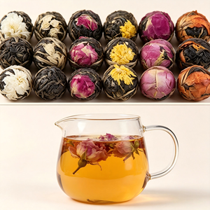 Yunnan Handmade Blooming Flower <strong>Tea</strong> Dragon Balls, 18pcs Natural <strong>Herbal</strong> <strong>Tea</strong> <strong>Gift</strong> <strong>Set</strong> for Women's Health and Beauty - Product Image 2