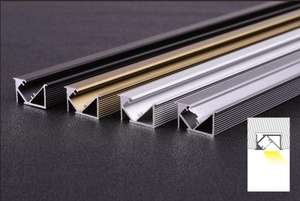 SDW-D19 Schrankregal 45 Grad Schräg Leuchtende Beleuchtung Verstecktes Lineares Kanal-Schmalprofil Eingelassenes LED-Aluminiumprofil - Product Image 4