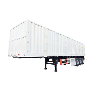 13m Side Wing Van Trailer Heavy Duty Tri Axle Box Trailer Precio bajo Cuerpo cerrado Acero Semirremolque para camiones - Product Image 1