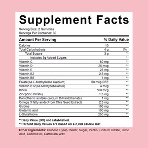 Gomitas Blanqueadoras de Piel con Vitaminas, Productos de Belleza <span class=keywords><strong>para</strong></span> Mujeres, Suplemento de Colágeno <span class=keywords><strong>para</strong></span> una Piel Radiante y Luminosa - Product Image 5