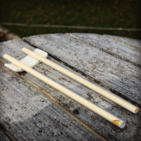 Pailles à boire en bambou naturel de qualité supérieure, écologiques, jetables, 8 pouces