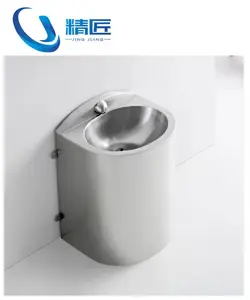 Hot Sale Wall Hung Prison Wash Sink Hand Wash Basin With Time-delayed Valve And Nozzle