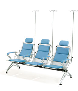 Sillas de Espera Modernas con Estructura de Acero Inoxidable, Banco Público Conectado para Uso en Exteriores, para Aeropuerto, Hospital, Oficina, Recepción, Banco - Product Image 2