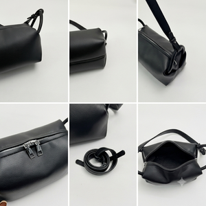 <strong>Small</strong> Luxury Designer Soft Leather <strong>Black</strong> Hand Bag for Women Work Travel Shopping Big Lady Purses Satchel Totes Bag <strong>Handbags</strong> - Product Image 3