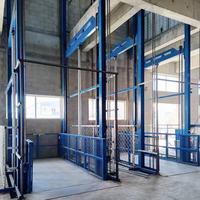 Plateforme élévatrice de levage de matériaux pour intérieur et extérieur, élévateur de marchandises lourd, une seule étage