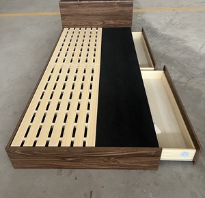 Новейшие дизайны двухспальной кровати из массива дерева с коробкой деревянная кровать дизайн фотографии - Product Image 4