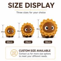 Fabricant OEM/ODM de jouets en peluche personnalisés en forme de tournesol mignon, directement de l'usine, pour marques de distributeurs et commandes en gros