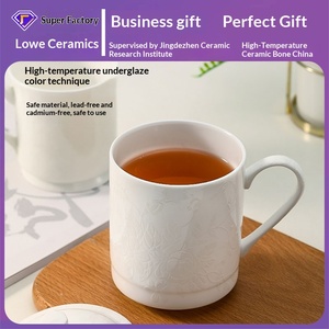 Taza de Cerámica Jingdezhen Personalizada, Taza de Café China con Relieve, Caja de Regalo, Taza Personalizada de Gran Capacidad - Product Image 2