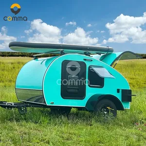 OTR set trailer tenaga surya, trailer off road karavan offroad 4x4 kompak dengan rak atap