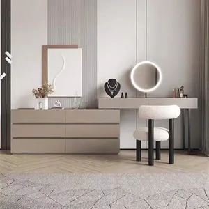 Meubles de maison de haute qualité, style moderne, meubles de chambre à coucher, table de toilette en bois massif - Product Image 3