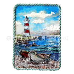 Imanes de Resina para Refrigerador con Paisajes Costeros, Juego de Varias Piezas, Recuerdos de Viaje, Decoración Magnética para el Hogar, Forma Irregular - Product Image 2