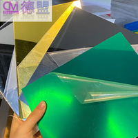 Vente en gros de feuilles acryliques miroir argentées et dorées anti-âge de 3 mm à 10 mm avec service de découpe, taille 1220x2440 mm