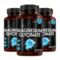 Capsules de glycinate de magnésium (180 capsules) - Peuvent améliorer la mémoire et le sommeil - Déconseillé aux femmes enceintes