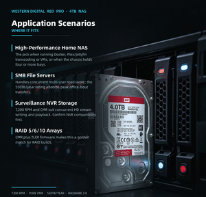 Disque dur interne NAS <span class=keywords><strong>WD</strong></span> <span class=keywords><strong>Red</strong></span> <span class=keywords><strong>Pro</strong></span> WD4005EFPX 4 To 7200 tr/min SATA 6 Gbit/s 256 Mo 3,5 pouces - Product Image 2