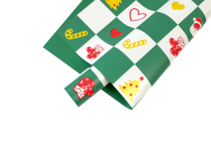 Grid Christmas <strong>Elements</strong> Gifts Wrapping <strong>Paper</strong> for Celebrating Holiday Gift Packaging - Product Image 5