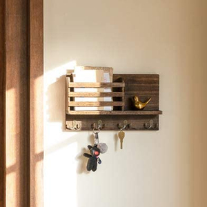 <span class=keywords><strong>Mensole</strong></span> galleggianti in legno rustico paulownia chiave a muro asciugamano portabiti staffe porta rack appendiabiti scaffale <span class=keywords><strong>da</strong></span> <span class=keywords><strong>parete</strong></span> in legno - Product Image 5