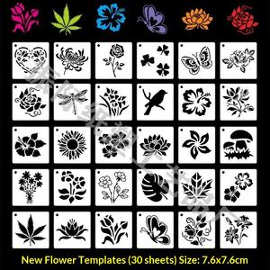 Tavoletta di Disegno Traforata in PET per Decorazione Torte e Biscotti, Forniture per Pittura a Spruzzo, Accessori per Fiori e Caffè Fai-da-Te - Product Image 3