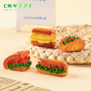 ชุดจำลองอาหารเบอร์เกอร์พานินี่ ของเล่นตกแต่งบ้านเด็ก ชุด DIY ของตกแต่งจิ๋ว ของเล่นจิ๋วในถุงเซอร์ไพรส์ - Product Image 5