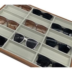 Gỗ 18 khe cắm cảnh tượng kính hiển thị Organizer sotrage khay - Product Image 5