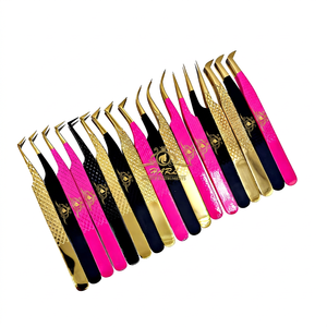 Eyelash Extension Tweezers New Collection 2026 Eyelash Extension Tweezers with Fiber Tips <b>Lash</b> Tweezer For Eyelash Artist - Product Image 1
