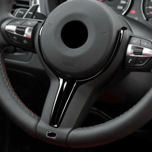 Con inserto nero lucido <span class=keywords><strong>M</strong></span> copertura volante per BMW F10 F25 F26 X2 F39 F48 F48 <span class=keywords><strong>F20</strong></span> 22 F30 F31 F32 F36 F80 M3 F82 M4 M2 F87 - Product Image 2