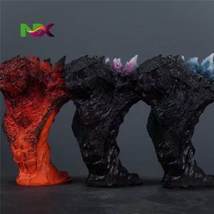 Statue de buste de Godzilla en trois formes, demi-corps, figurine de monstre de film, modèle de collection - Product Image 1