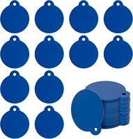 StayMax Aluminium Personnalisable Digital Animal Laser Gravure Blanks Tags Stamping Blanks 25 Pack Diamètre 1.24 Inch (Noir)