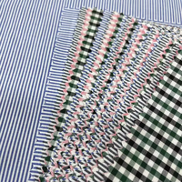 Nouveau design de tissus teints en fil TC personnalisé tissu en popeline de coton polyester biologique tissé pour vêtement chemises formelles