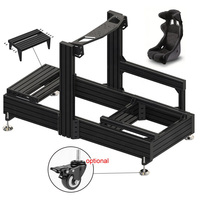 Simulateur double pour avion de vol et de course-Conception modulaire en aluminium de qualité pour les jougs de roues à commutation facile pour le divertissement sportif