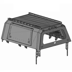 Aluminium Canopy Pickup Trucks Hardtop Topper 4x4 Zubehör für Ford Ranger hilux vigo revo navara np300 triton l200 dmax bt50