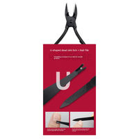 Kit professionnel de soins des ongles de 15 ou 18 pièces avec coupe-ongles en acier inoxydable et boîte de rangement portable
