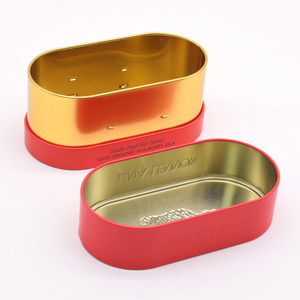 Tùy chỉnh dập nổi <span class=keywords><strong>tin</strong></span> có thể hình bầu dục tóc nắp ca-pô bao bì hộp hình chữ nhật sô cô la kẹo trang trí đồ trang sức quà tặng hộp thiếc - Product Image 4