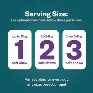 Suplemento de Glucosamina y Condroitina para Perros - Masticables Blandos Sin Granos de Rápida Absorción para Aliviar el Dolor de Cadera y Articulaciones - Product Image 5