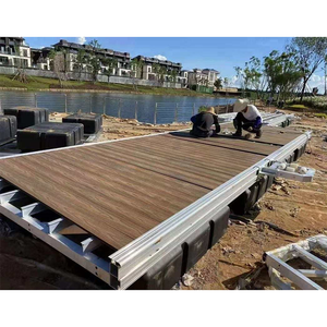 Plataforma <span class=keywords><strong>flotante</strong></span> con marco de aluminio y cubierta Venta caliente Kits de muelle <span class=keywords><strong>flotante</strong></span> de aluminio Costo - Product Image 2