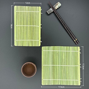 Tapete Cuadrado para Enrollar <span class=keywords><strong>Sushi</strong></span> con Borde Grueso y Estampado Animal Verde, Tapete para Preparar Comida Japonesa, Posavasos - Product Image 1