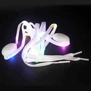 다채로운 빛 신발 끈 도매 글로우 끈