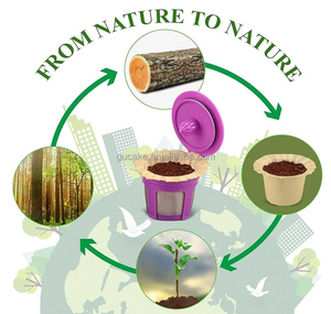 Деревянные фильтры для кофе <span class=keywords><strong>K</strong></span>-cup, 100 шт., экологичные, неотбеленные, одноразовые, для многоразовых капсул Keurig, с возможностью нанесения логотипа, кофейные чашки - Product Image 5