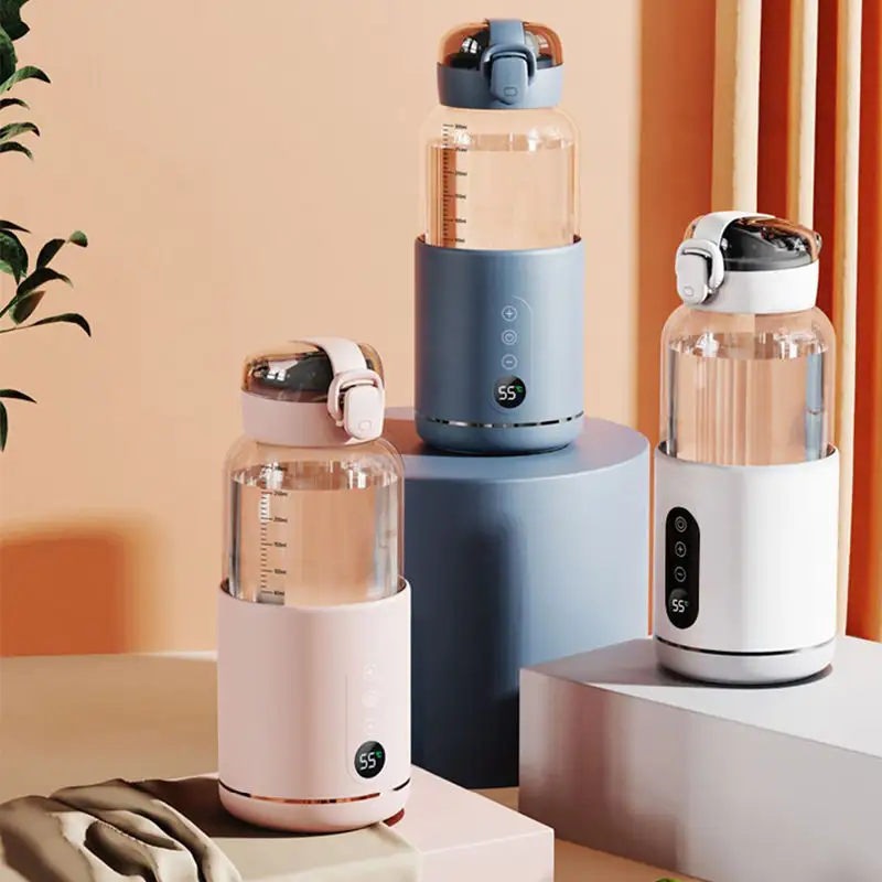 Baby Feeding Bottle Warmer USB Cordless Electric Adjust Temp Portable Milk Warmer For Travel