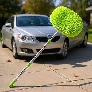Telescopic Car Wash <b>Brush</b> <b>Extendable</b> Aluminum Handle for Dusting and <b>Cleaning</b> Vehicles D0100XTU8Y7 Telescopic Car Wash <b>Brush</b> Che - Product Image 3