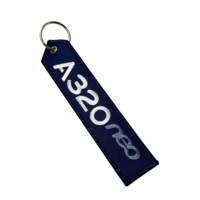 Porte-clés en tissu brodé double face personnalisé Mousquetons et accessoires promotionnels créatifs
