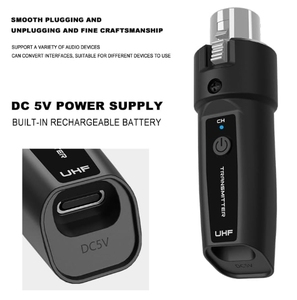 Dajiang không dây <span class=keywords><strong>Microphone</strong></span> Transmitter receiver 2.4GHz, XLR <span class=keywords><strong>Microphone</strong></span> hệ thống không dây, sạc không dây Mic adapter - Product Image 2