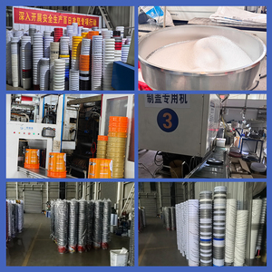 Baril carré en plastique grande capacité, seau carré durable avec poignée pour emballage industriel, stockage alimentaire, conteneur de liquides - Product Image 6