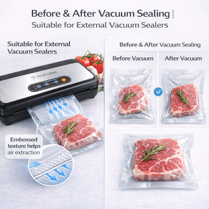 Rouleaux de film <span class=keywords><strong>sous</strong></span> <span class=keywords><strong>vide</strong></span> <span class=keywords><strong>Foodsaver</strong></span> 11 pouces, sacs de conservation des aliments pré-coupés, rouleaux thermoscellables pour emballage <span class=keywords><strong>sous</strong></span> <span class=keywords><strong>vide</strong></span> - Product Image 2