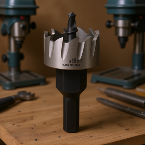 Scie cloche HSS Ttake 38 mm fabriquée en Italie pour le perçage du bois et du métal - Product Image 3