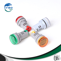 AD16-22DS 22mm Afficheur numérique LED, voyant lumineux, lampe de signalisation, voltmètre, ampèremètre, fréquencemètre AC 60-500V, voyant pilote