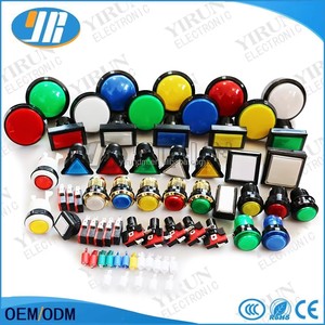Botón <span class=keywords><strong>Pulsador</strong></span> Momentáneo Iluminado por LED, Botón de <span class=keywords><strong>Arcade</strong></span> de 12V, Accesorio Duradero para Máquinas de Juegos que Funcionan con Monedas - Product Image 6